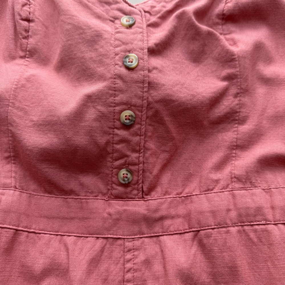 Abercrombie and Fitch Women’s Coral Shorts Romper Size M Cotton Jumpsuit - Picture 4 of 8